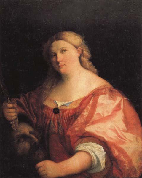 Palma Vecchio Judith with the Head of Holofernes oil painting image